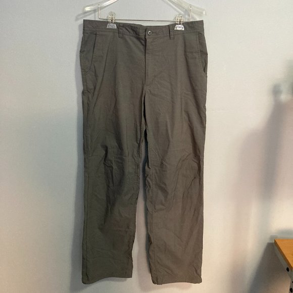 MEC Men's Gray Brown Nylon Pants Hiking Outdoors Size 36x32 - Picture 1 of 5